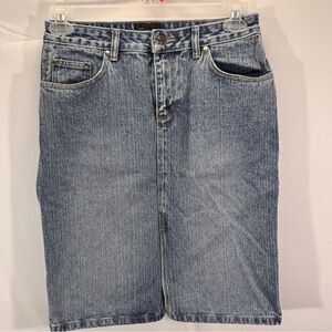 Vintage Denim Jean Skirt Long Size 7
